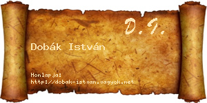 Dobák István névjegykártya