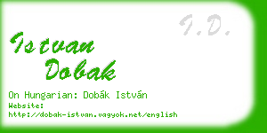 istvan dobak business card